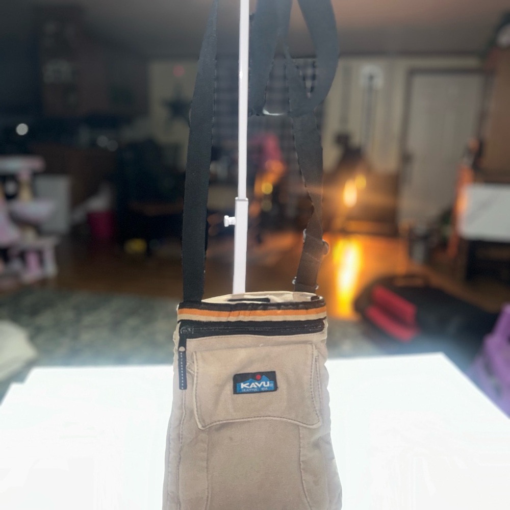 KAVU Beige and Black Messenger Bag